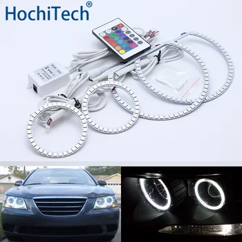

For Hyundai Sonata NF Sonata Transform 2008 2009 2010 Multi-color Led Angel Eyes Kit RGB Halo Rings Daytime Running Light DRL
