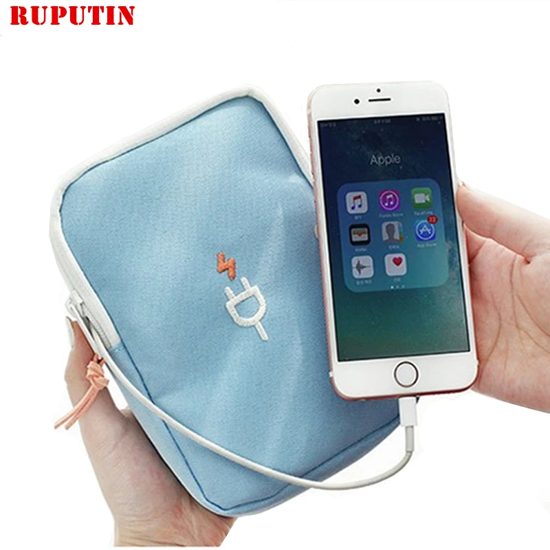 

RUPUTIN New Portable Travel Storage Cable Bags Data Line Organizer Bags Multifunction USB Charger Sorting Travel Accessories Bag