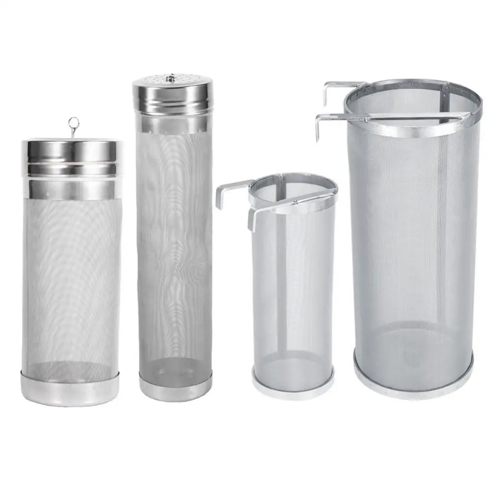 

300 Micron Stainless Steel Hop Spider Mesh Beer Filter Homemade Brewing Home Coffee Hopper With Metal Hooks