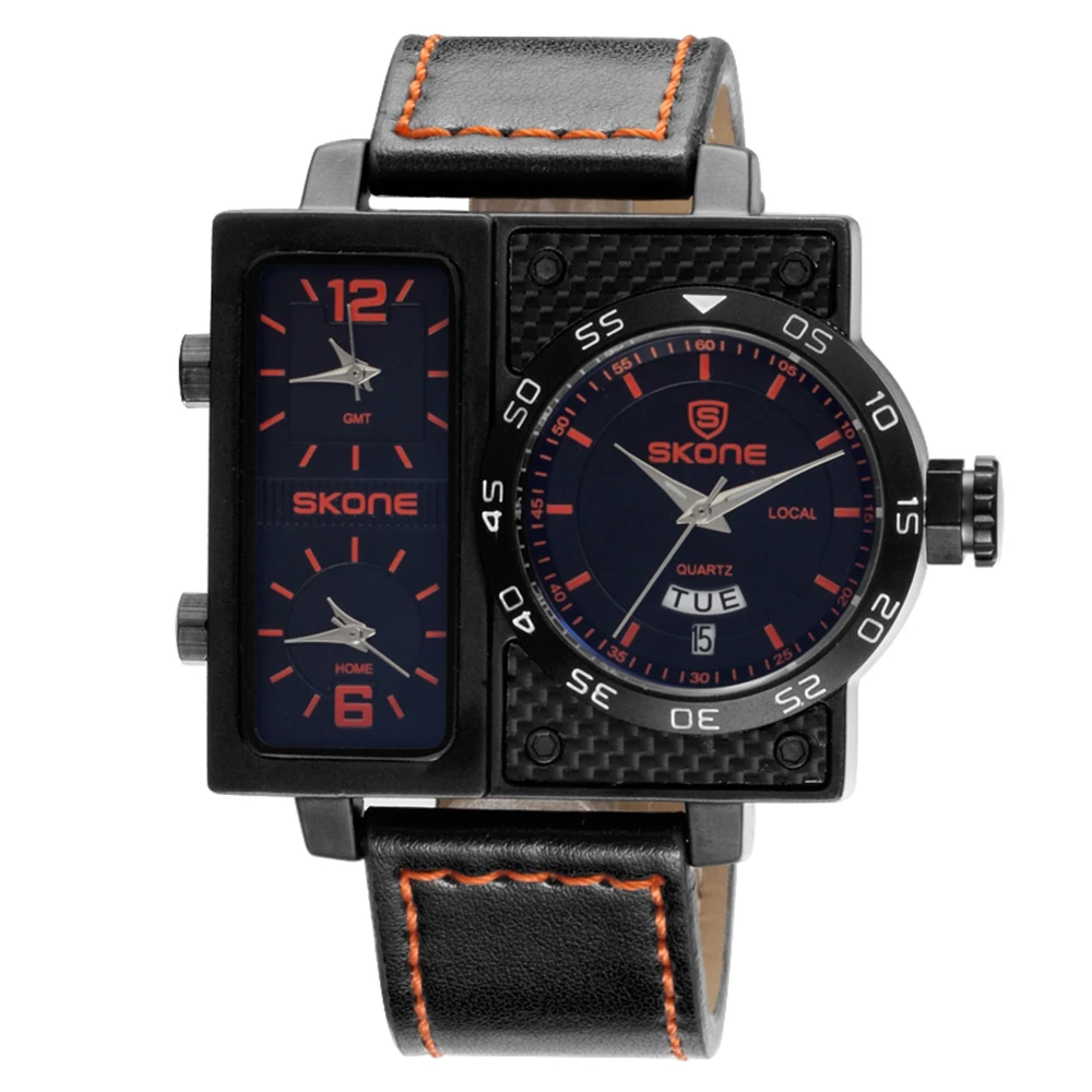 

SKONE 2018 Sport 3ATM Water-resistant Quartz Watch Men Gifts Wristwatches Male Calendar Watch Hot Items Sale