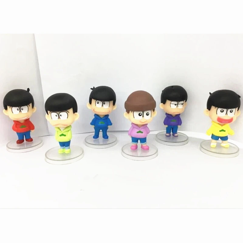 

[PCMOS]3" Anime Mr.Osomatsu San Collectable Model 6pcs Set PVC Figure Loose Pack 16062302