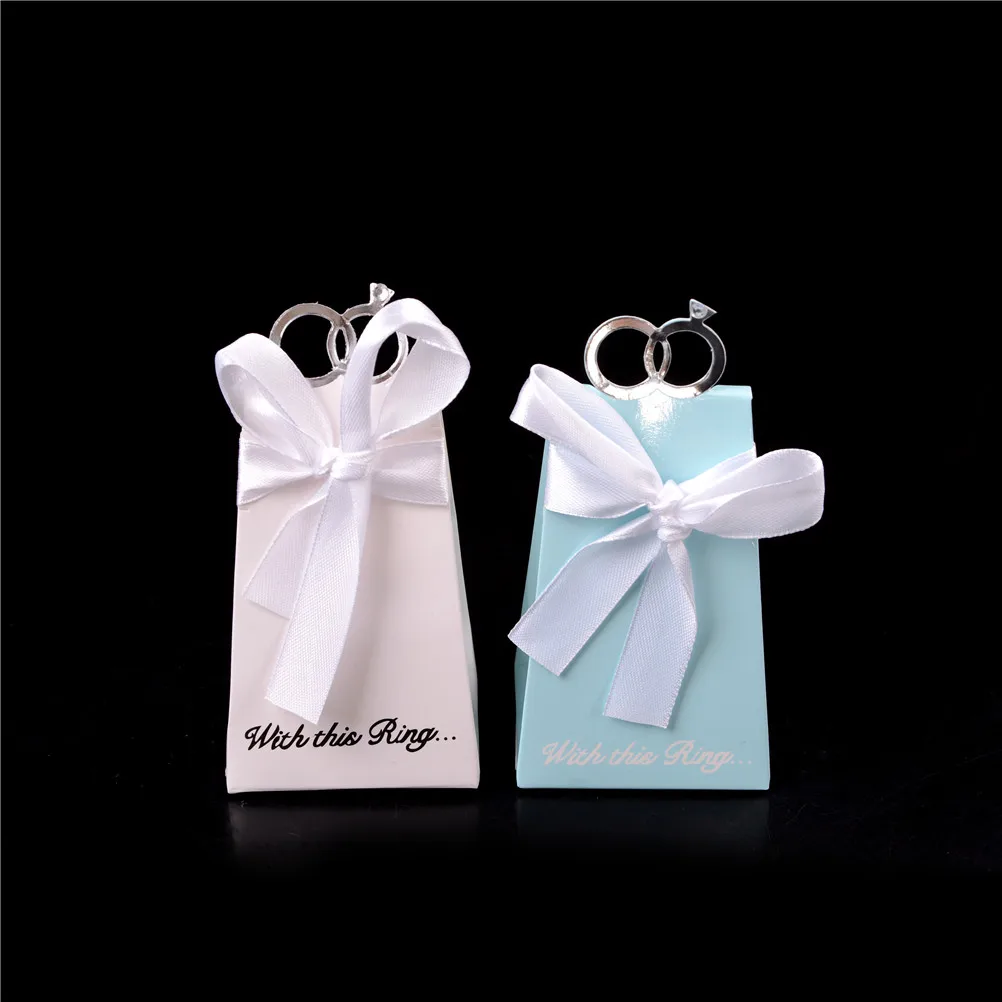 20pcs/lot Plastic Bag Fast Shipping Wedding Party Decor Ribbon Candy Boxes For Birthday Favor Gifts Diy Cookie