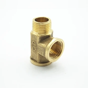 

1/2" BSP Male x 1/2" BSP Female x 1/2" BSP Female Thread Tee Type 3 Way Brass Pipe Fitting Adapter Coupler Connector For Water