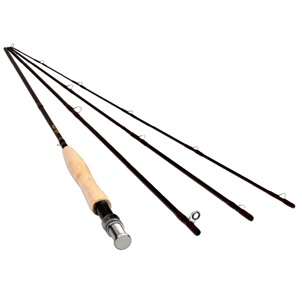 9'6" 3 Pieces #6/7 Carbon Fly Fishing Rod Pole 2.85M Length Light Feel