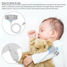 Professional Arm Wear Bedwetting сенсор сигнализации для малышей взрослых горшок обучение мокрый напоминание сна Enuresis plaswekker