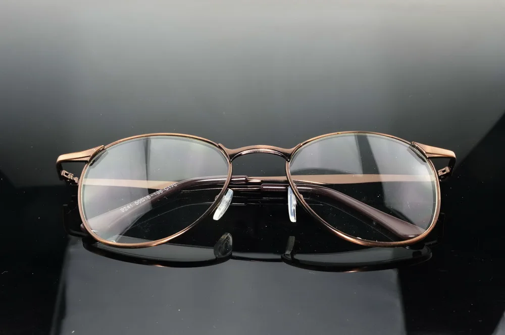 Барокко Дворцовый стиль большая коричневая дизайнерская оправа полный обод оптический индивидуальный заказ по рецепту Близорукость очки фотохромные-1 до-6