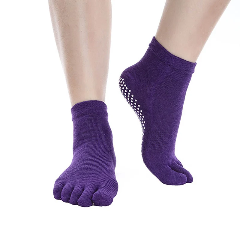 [Cospacool] танцевальные носки для йогилатеса пять пальцев Нескользящие резиновые женские носки Meias хлопковые детские колготки Harajuku Calcetines