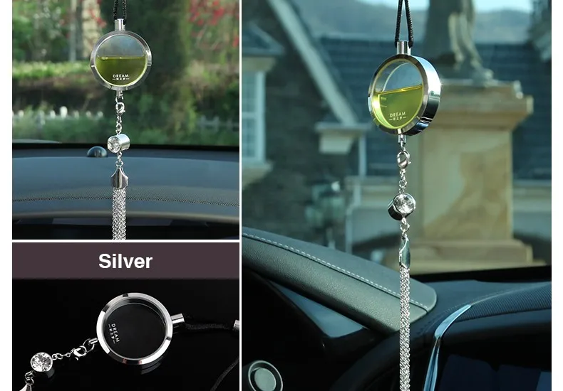 Newest Luxury Hanging Car Perfume Bottle Ornaments Is_suitable With Liquid Oil Car Perfume Bottle Hanging Interior Accessories