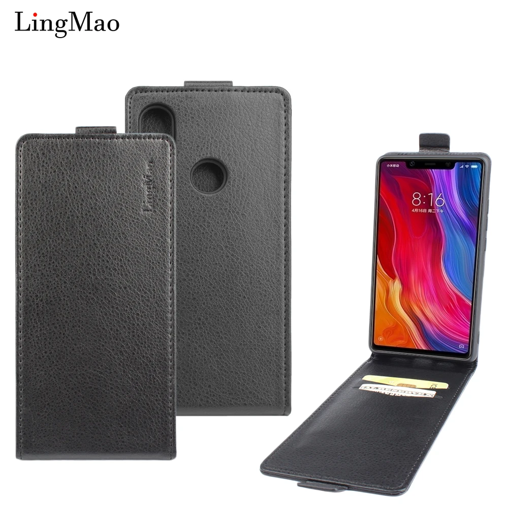 

Litchi Grain Leather Case For Xiao Mi 8 SE Case Flip Case For XiaoMi 8 SE Cover Phone Case Shell Coque Fashion Luxury Bags Funda