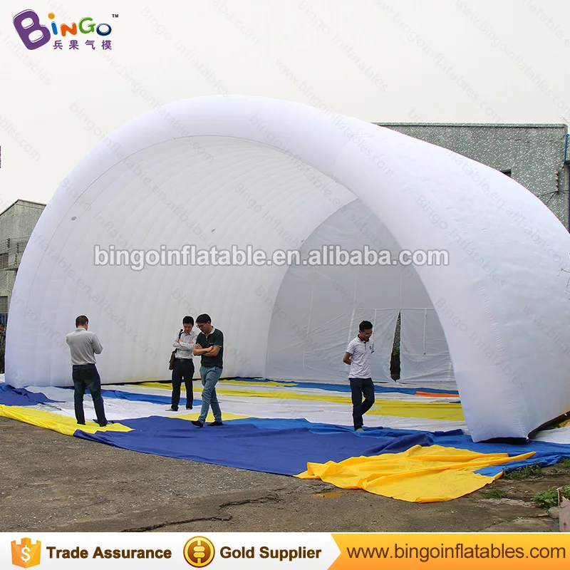  giant 10x8x6M Inflatable Stage Cover Tent in white color toy tents