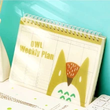 Лидер продаж милый мультфильм животных катушки спираль тетрадь Еженедельный план расписание ежедневник планировщик повестки дня Filofax