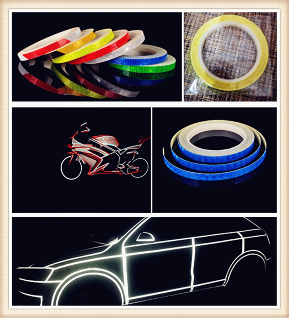 

1cmX800cm car and motorcycle modeling reflective tape sticker warning for Toyota 4Runner Sienna Sequoia Prius GR Camry i-TRIL