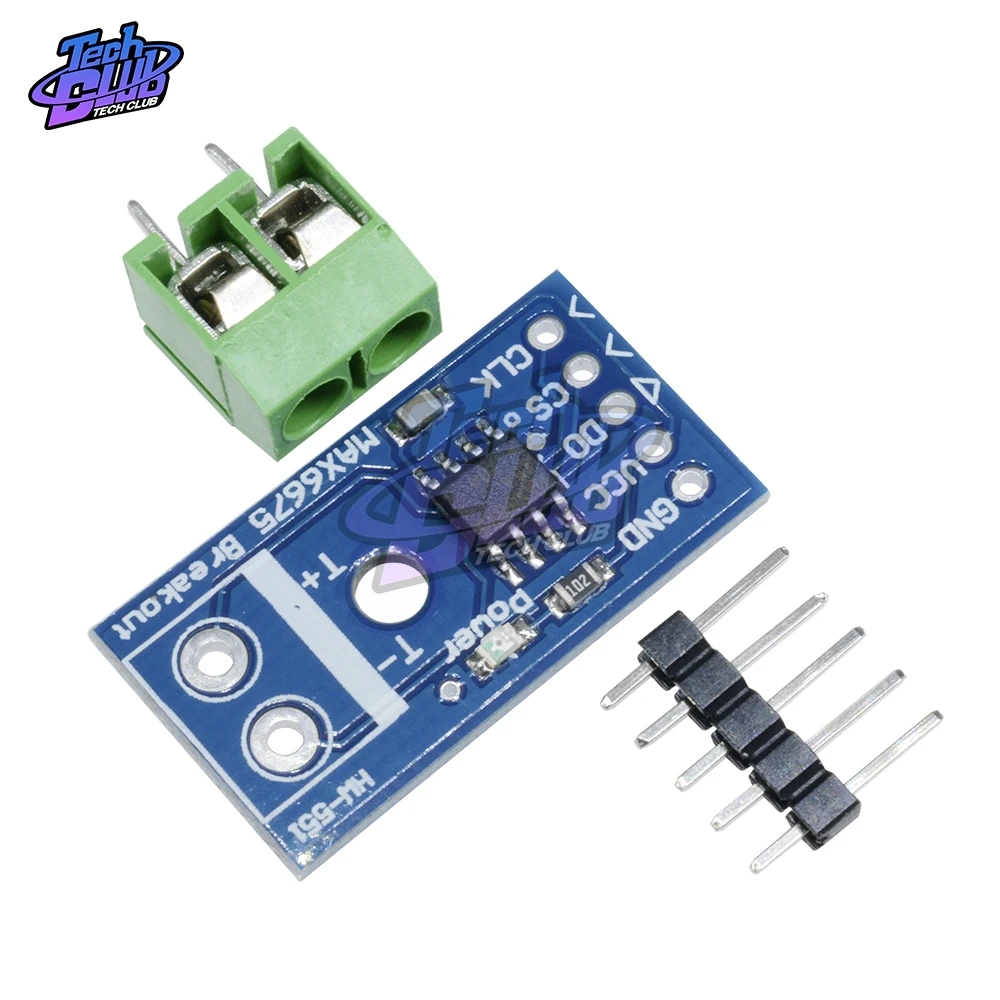 Плата преобразователя термопары MAX6675 K типа SPI для терминала Arduino 50 мА|Детали и