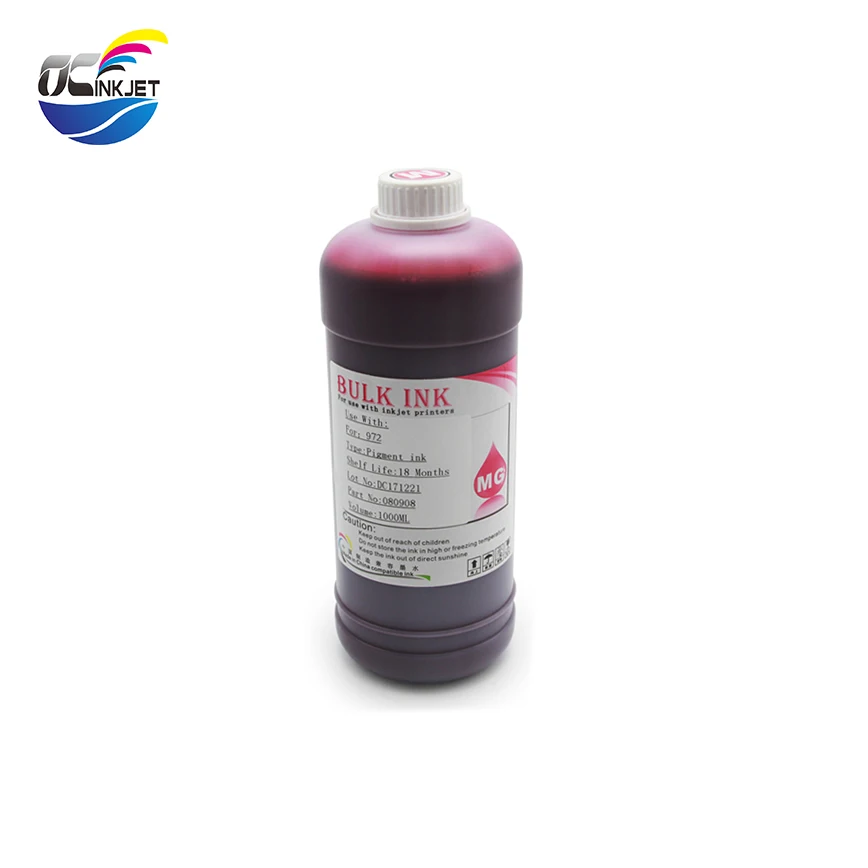Ocinkjet para hp Compatível para hp Recarga Pigmento Tinta 4x500 ml Cartucho Pagewide 352dw 452dw 552dw 377 477 577dw 973 973xl - Imagem 5