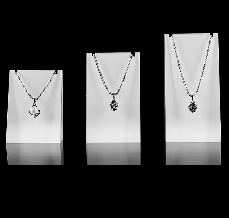 Lot Of 3 Clear White Acrylic Pendant Display Holder Necklace Lot Of 3 Clear White Acrylic Pendant Display Holder Necklace Stand Jewellery In Jewelry Packaging From