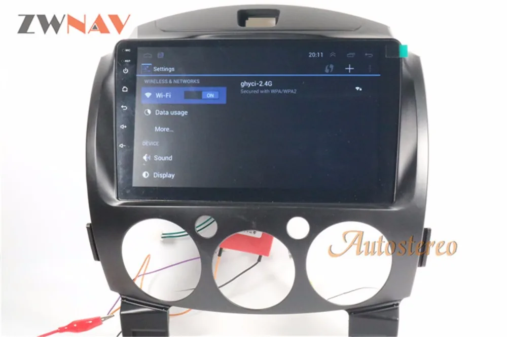 Clearance ZWNAV Android 6.0 RAM 2GB Car GPS Radio Screen No DVD Player For Mazda2 Mazda 2 2007-2014 Headunit Multimedia GPS Navigation 5