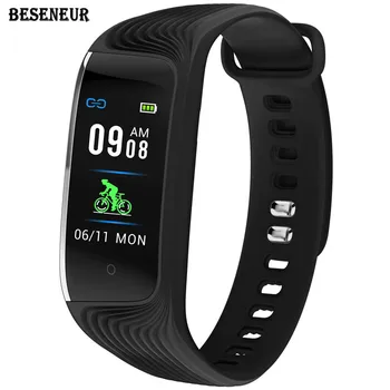 

Beseneur S4 Smart Band IP67 Waterproof Fitness Bracelet Heart Rate Sleep Monitor Pedometer Color Screen Bluetooth 4.0 Smartband