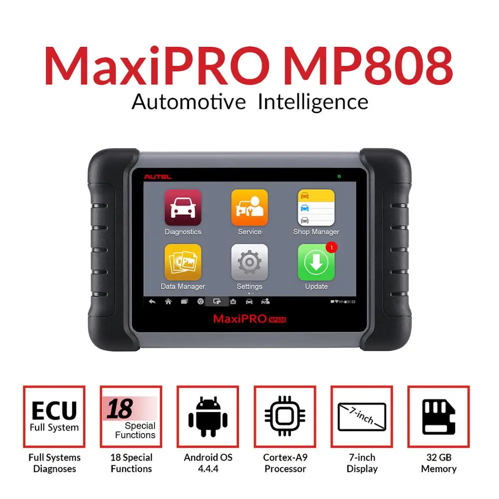 Autel MaxiPRO MP808 диагностический инструмент OBD2 Профессиональный OE level OBDII ключ