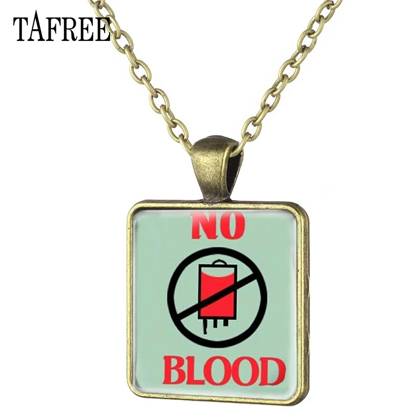 TAFREE, винтажное ожерелье с квадратными подвесками, ожерелье с подвеской, бронзовая цепочка, женское ювелирное изделие, QF90 - Окраска металла: QF108