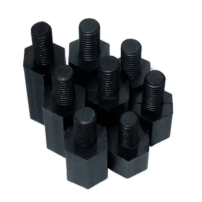 Color : Black, Size : 10mm YJZG 20/50pcs M2/M2.5/M3/M4L+6mm Thread Black or White Spacing Screw Plastic for PCB Motherboard Fixed Nylon Standoff Spacer Pillar Color : Black, Size : 10mm YJZG 20/50pcs M2/M2.5/M3/M4L+6mm Thread Black or White Spacing Screw Plastic for PCB Motherboard Fixed Nylon Standoff Spacer Pillar