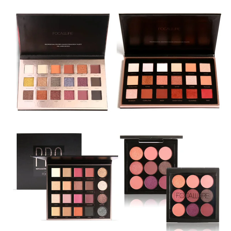 

2018 Shimmer Rainbow Focallure Eyeshadow Palette Maquiagem Long Lasting Iluminador Eye Shadow Makeup Shine Matte Powder Cosmetic