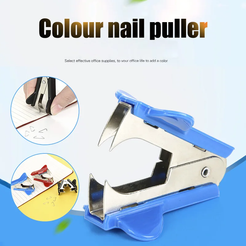 

6 Pcs Mini Staple Remover Extra Wide Stainless Steel Jaws Office Supplies GY88
