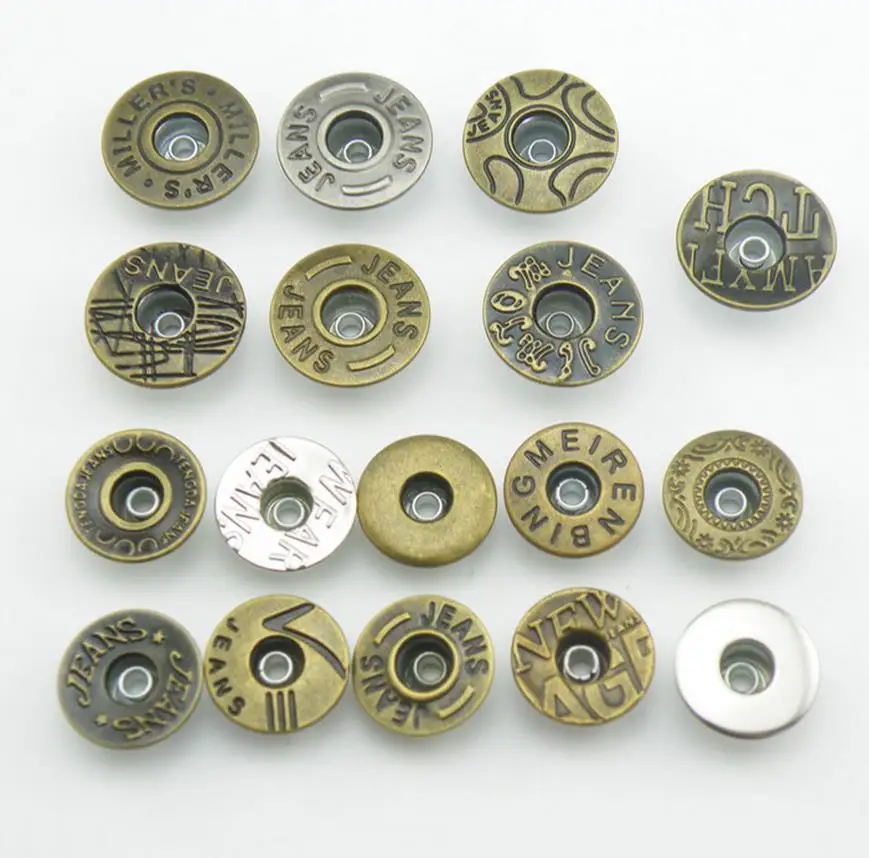 

H a hollow head jeans buttons 17mm 20mm cowboy buttons hammer installation tools DIY household is essential