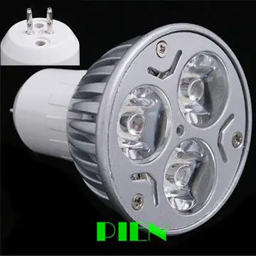 

LED Lamps gx53 3W 220V MR16 3 LED Spot Bulb for Home ceiling dimmable led lights Pure White 110V 240V Free Shipping 2pcs