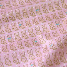 Полметра японская блестящая оксфордская хлопковая ткань Лоскутная стеганая ткань Текстиль для шитья кролика B