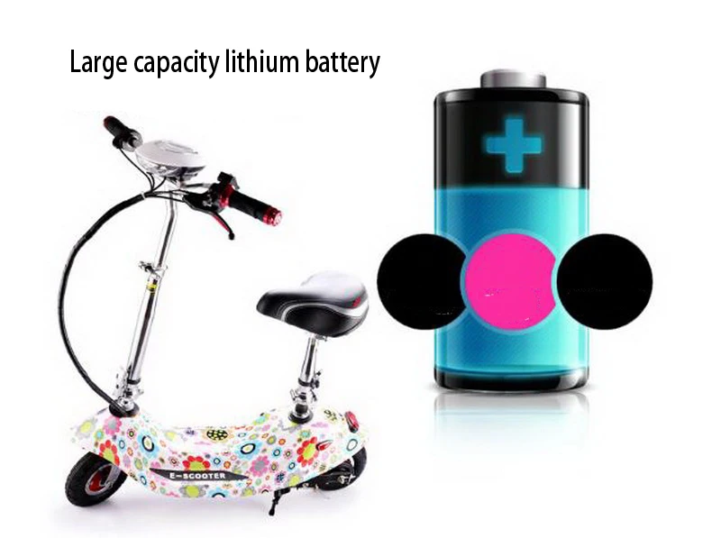 Clearance 261022/Electric scooter / mini electric car / portable small battery car / folding electric bicycle/Stainless steel pedal 1