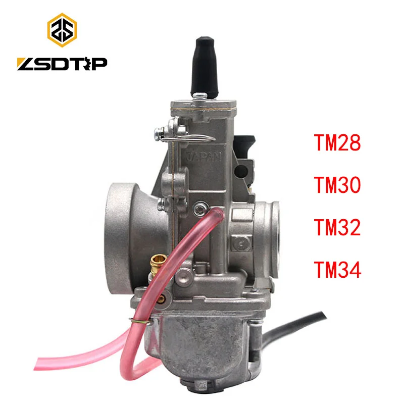 ZSDTRP карбюратор для Mikuni TM28 TM30 TM34 TM32 плоский гладкоствольный карбюратор TM34-2 для Honda 250 CR250 для Kawasaki KX125 150