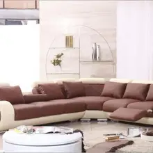 Современный стиль гостиной диван из натуральной кожи a1290