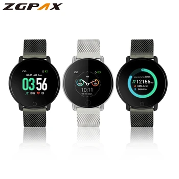 

ZGPAX S226D Smart Watch Men Women Fitness Tracker Heart Rate Monitor Round Smartwatch Blood Pressure Pedometer For Android IOS