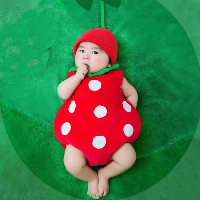 strawberry outfit baby girl