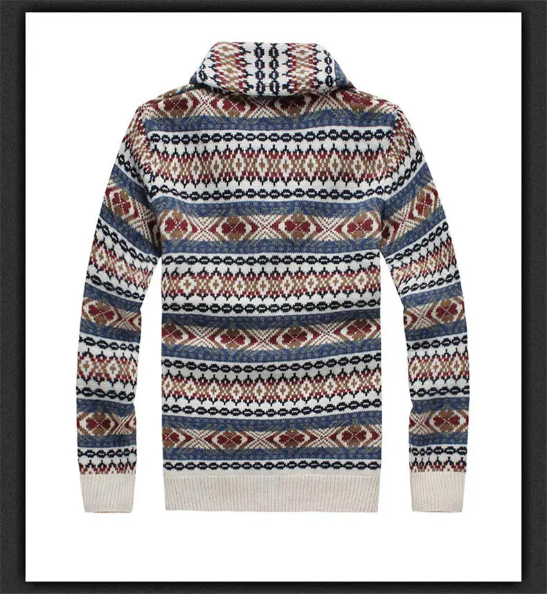 Muls Luxury Woolen Cardigans Men 80% Wool 20% Acrylic Winter Autumn Thicken Male Sweater Cardigan Jacket Men Navy Khaki 2018 New-03
