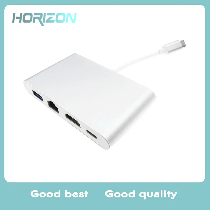

USB C to 4K Gigabit Ethernet RJ45 USB3.0 USB3.1 TypeC Adapter for Macbook