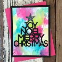 

Eastshape Christmas Dies Letter Words Star Diecut Scrapbook Album Cutting Dies Stencil Embossing For Card Making New Metal Die