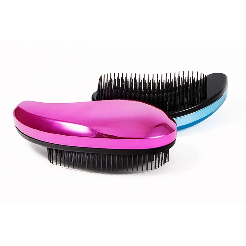 1pcs Anti-static Hair Brush Comb Styling Tools Shower Electroplate Detangling Massage Combs for Salon Styling Women Girls Hair 1pcs Anti-static Hair Brush Comb Styling Tools Shower Electroplate Detangling Massage Combs for Salon Styling Women Girls Hair