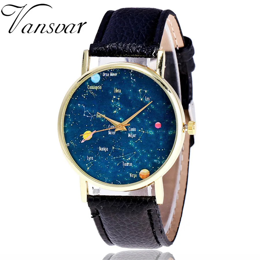 Aliexpress.com : Buy Vansvar Fashion Constellation Watch Casual Women ...