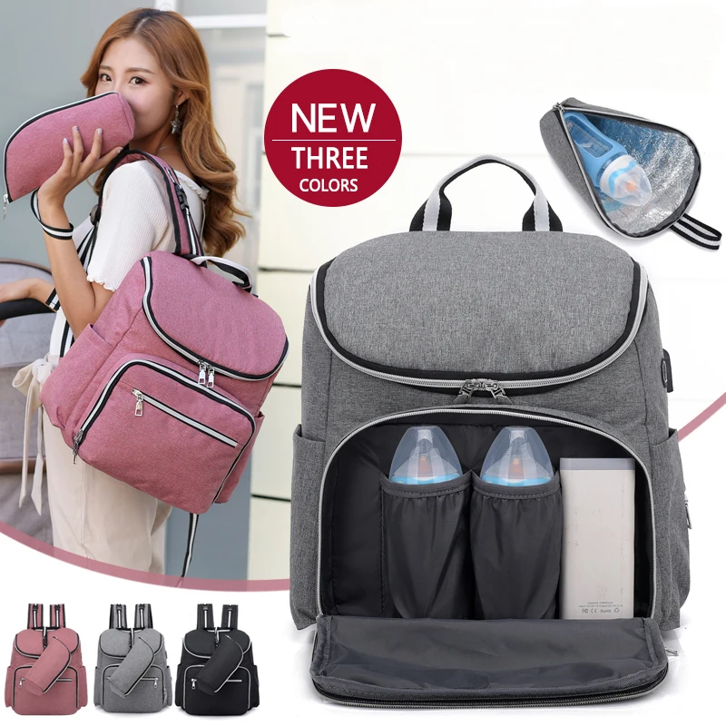 

Joypessie Fashion Backpack 2pcs Set Bag High Quality Women Multifunction Bag Large Capacity Travel Diaper Bags Lady Backpack