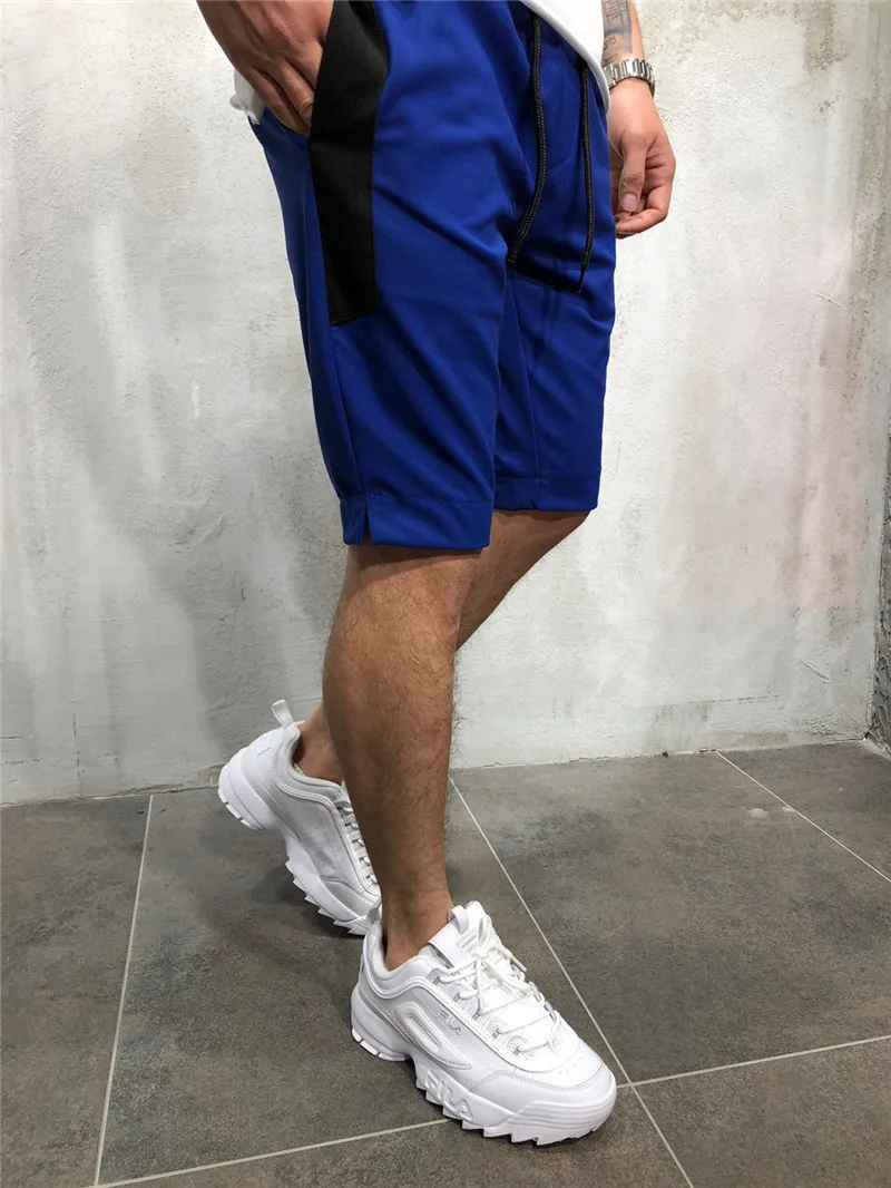 Однотонные мужские спортивные штаны 2019 летние мужские пляжные шорты модные шорты для фитнеса брендовая мужская модная мужская одежда