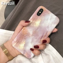 Kerzzil винтажный мраморный чехол для iPhone 11 Pro X XR XS Max 7 8 Plus, Мягкий ТПУ силиконовый чехол s для iPhone 8 7 6 6S Plus