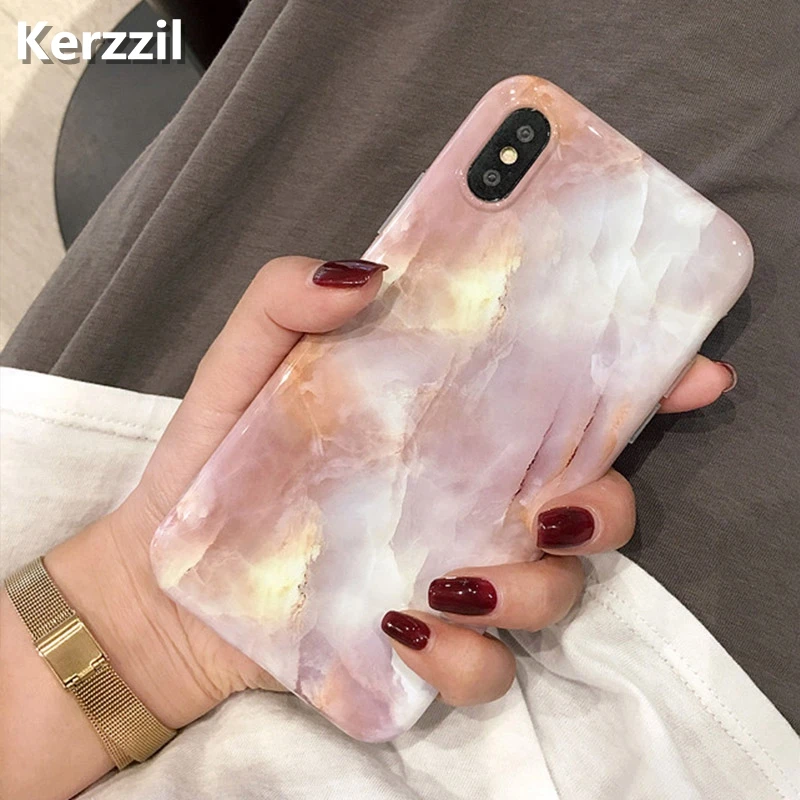 Kerzzil Vintage Marble Case For iPhone 11 Pro X XR XS Max 7 8 Plus Soft TPU Silicone Cover Cases For iPhone 8 7 6 6S Plus Back Kerzzil Vintage Marble Case For iPhone 11 Pro X XR XS Max 7 8 Plus Soft TPU Silicone Cover Cases For iPhone 8 7 6 6S Plus Back