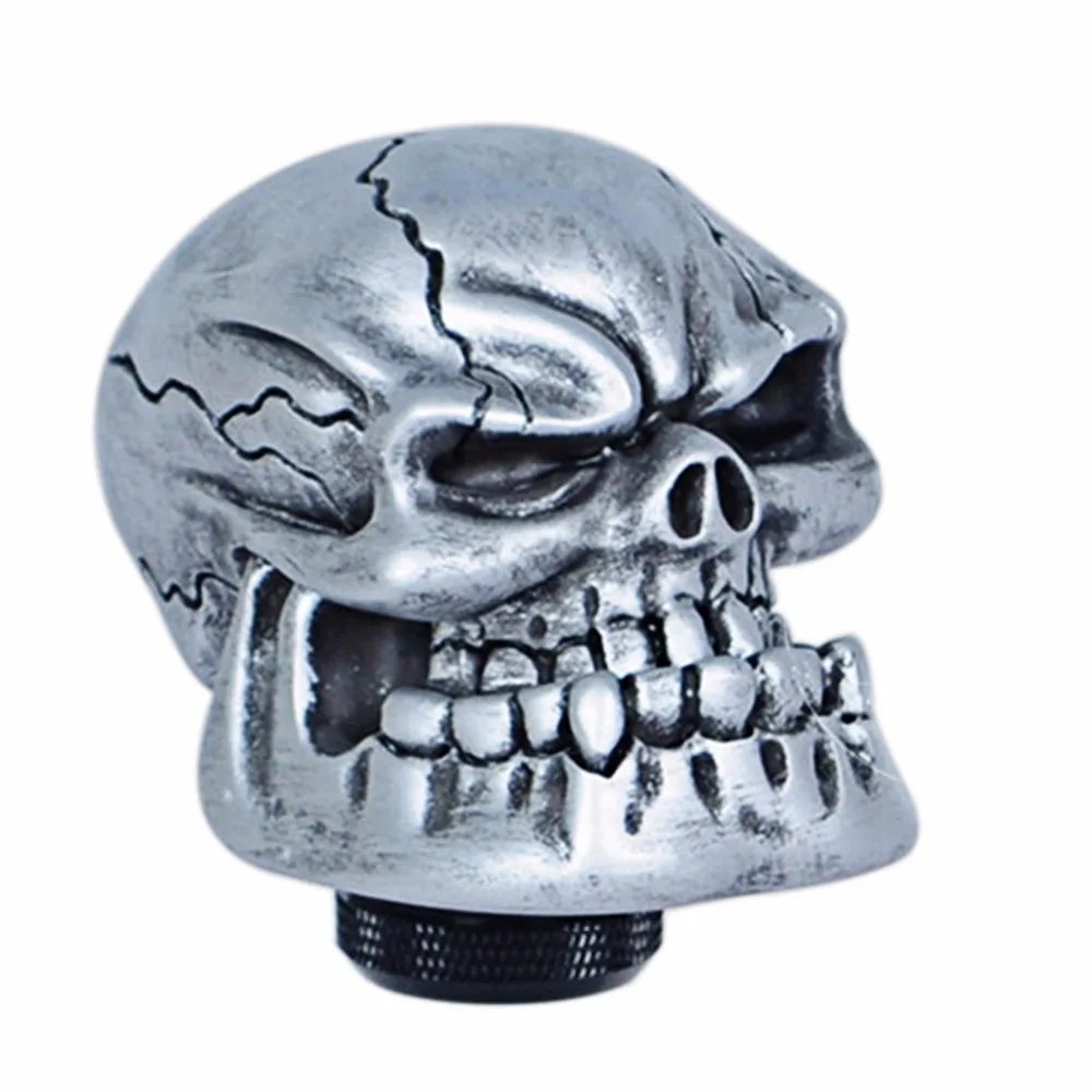 POSSBAY cráneo diablo cabeza Universal Car Gear Shift Manual perillas Gear Knob cubierta parte Interior Palanca De cambio POSSBAY cráneo diablo cabeza Universal Car Gear Shift Manual perillas Gear Knob cubierta parte Interior Palanca De cambio