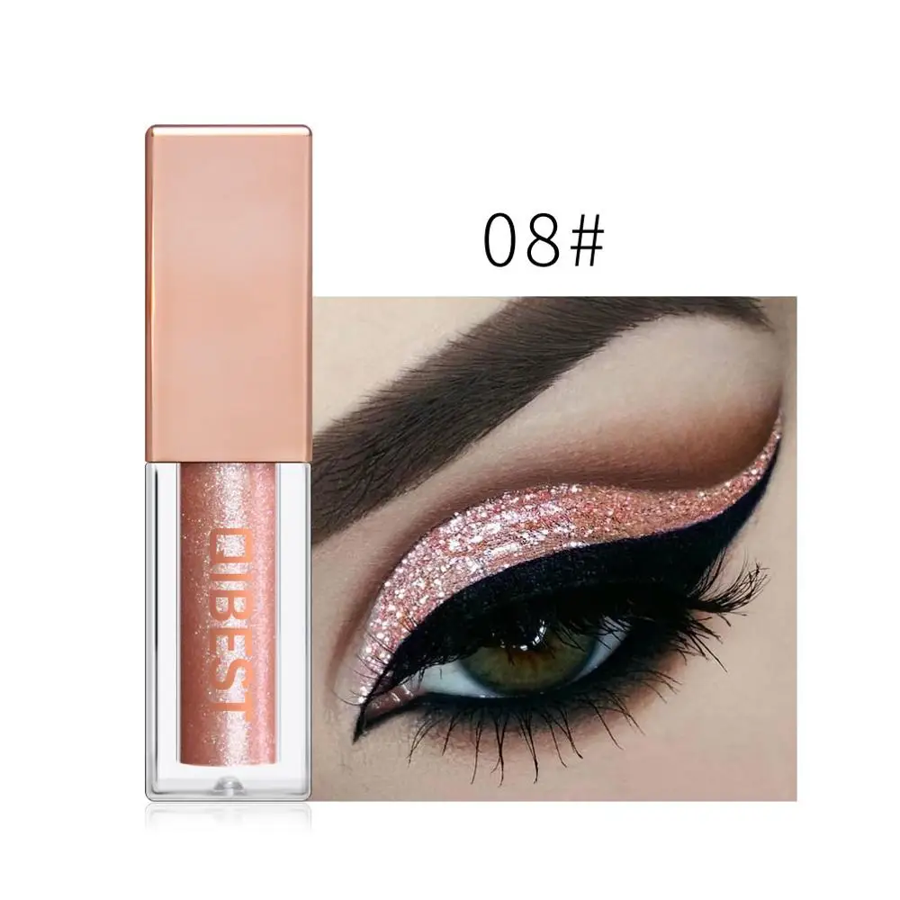 15 Colors Liquid Glitter Eyeshadow Pencil Shimmer Eyeshadow Waterproof Long-lasting Shimmer Eyeshadow Eye Makeup Accessorices - Цвет: 8