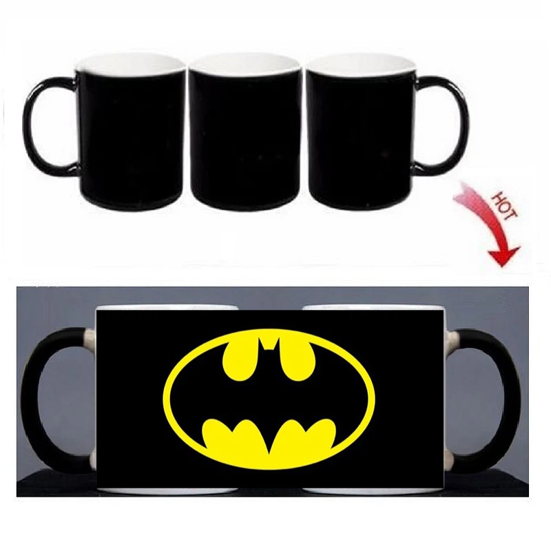 

Creative Batman Morph Mug Drink Coffee Tea Beer Cup 300ML Ceramic Batman Magic Mug Gifts For Friends