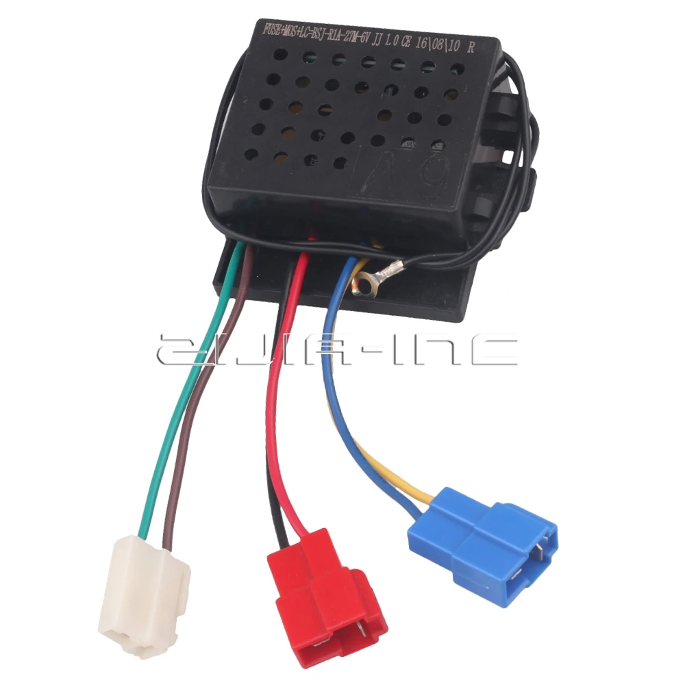 

6V Black Plastic Receiver Match 27mhz Remote Control For Children's Ridding Toys