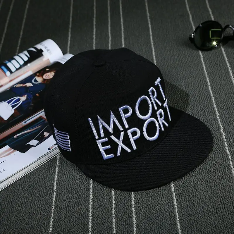 2018 Import Export Snapback Hats Bone gorras Men Fashion Hip Hop