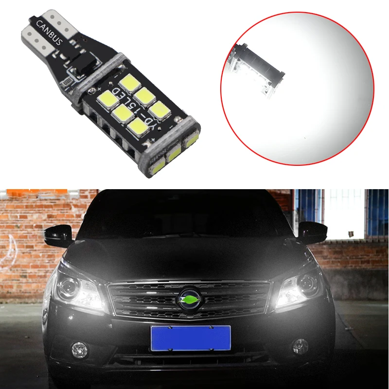 1x T15 светодиодный светильник 2835 SMD Canbus OBC без ошибок 921 912 W16W Автомобильный задний