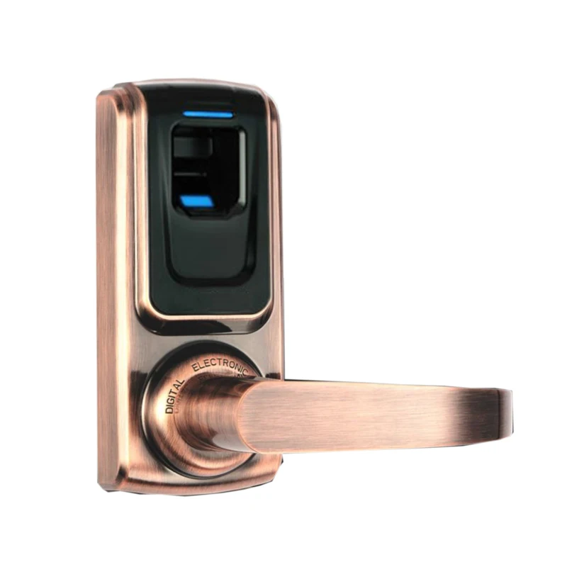 

Free Shipping RFID Fingerprint Biometric Access Smart Intelligent Electronic Door Lock with DeadBolt Keyless Support Battery